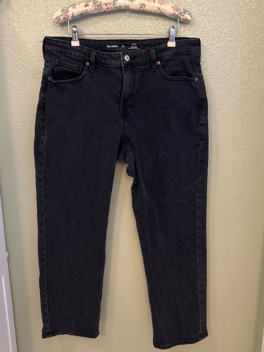 Old Navy Curvy Petite OG Loose High Rise Straight Leg Jeans